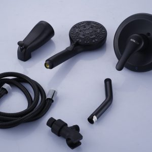 AFINION Matte Black Shower System Set with Handheld