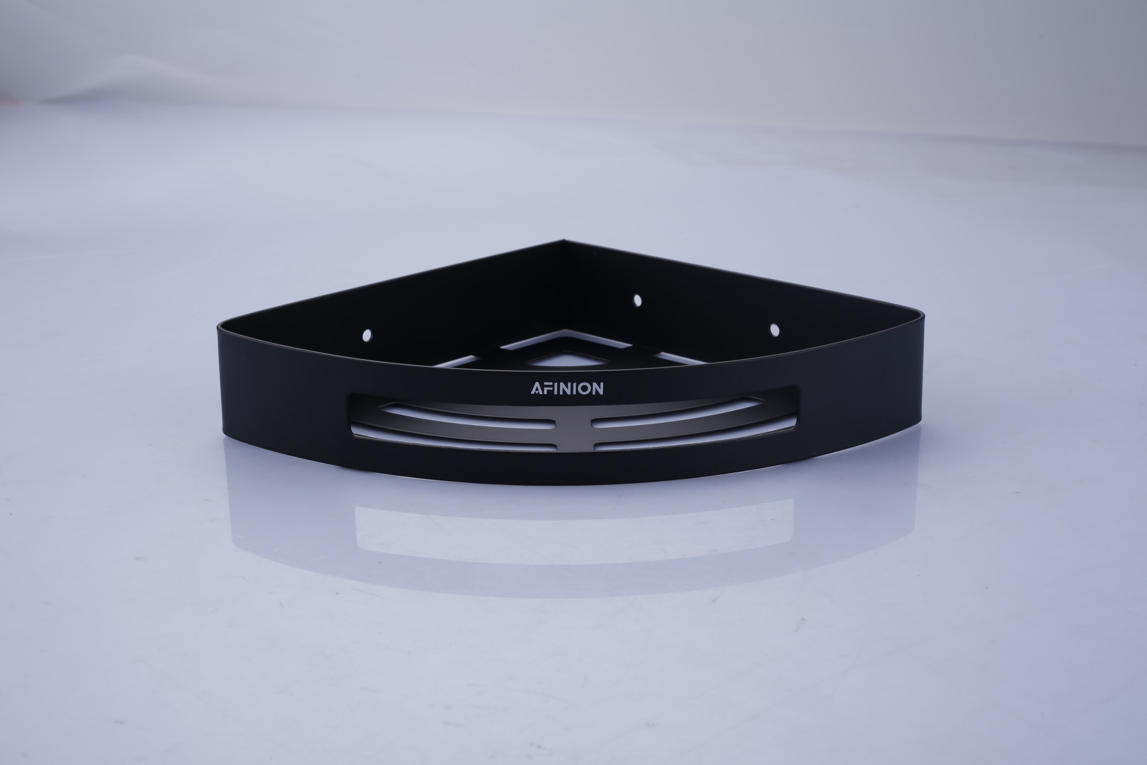 AFINION Matte Black Corner Shower Shelf